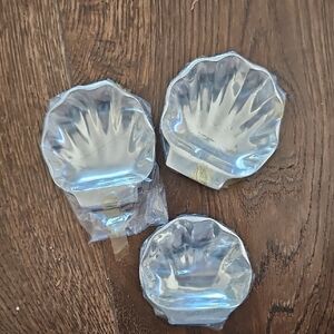 Set of Silver Tone Shell-Shaped Molds